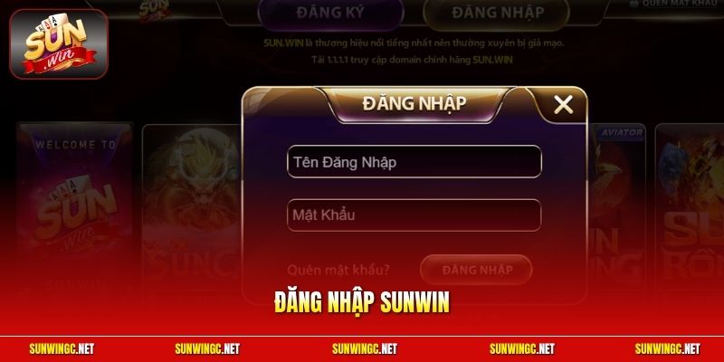 Đăng nhập Sunwin