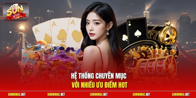 Hệ thống chuyên mục với nhiều ưu điểm hot